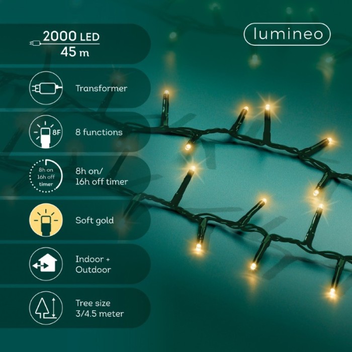 LED 2000L LUCE CALDA L.4500CM. ESTERNO